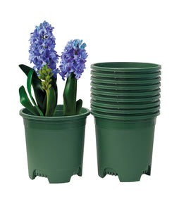 2 Gallon 9 Inch Plastic Nursery Pots For Indoor Outdoor Use Color Green